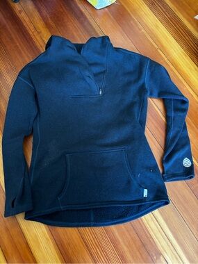 Stio Navy Blue Quarter-Zip Fleece Pullover